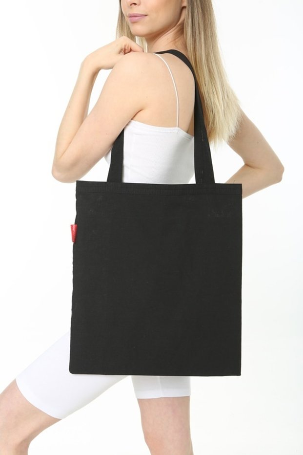 Unprinted Cloth Bag 38X42 Black with Handles