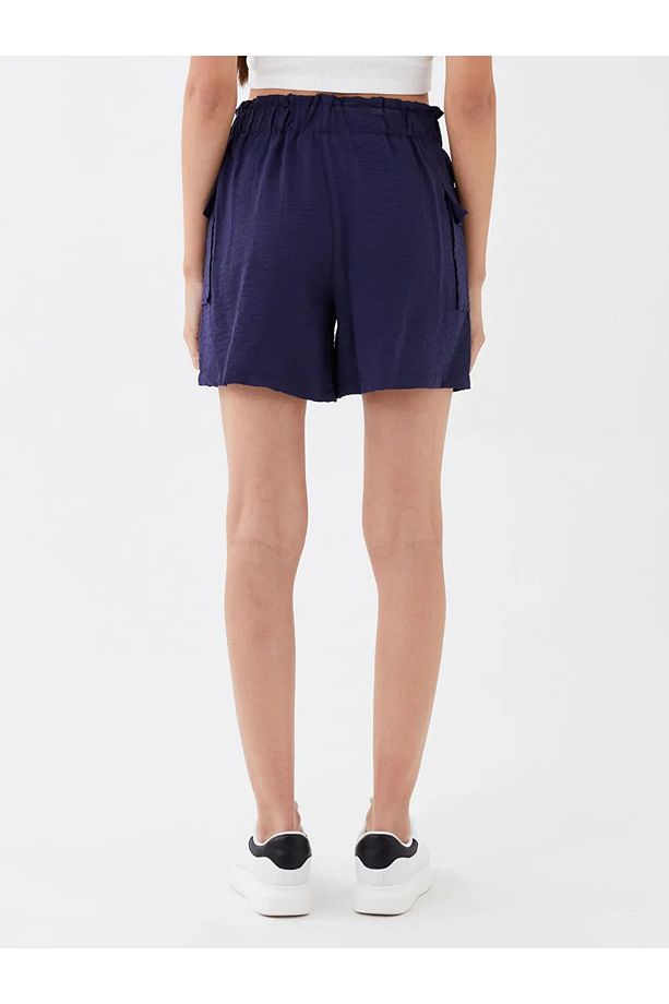 Lcw Casual Beli Lastikli Standart Fit Kadın Şort - 4