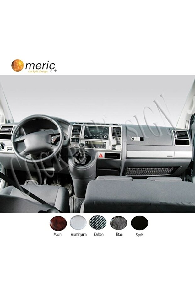 Meriç ® Volkswagen Carevella T5 Front Glove Box Trim Aluminum 31 Pieces 2003-2009