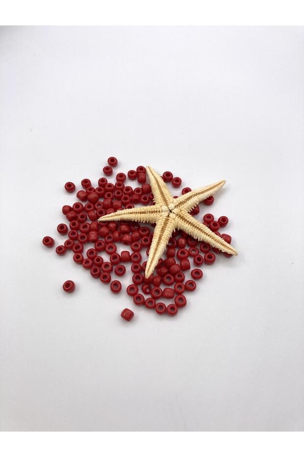3 mm Dark Red Sand Beads 10 Gr