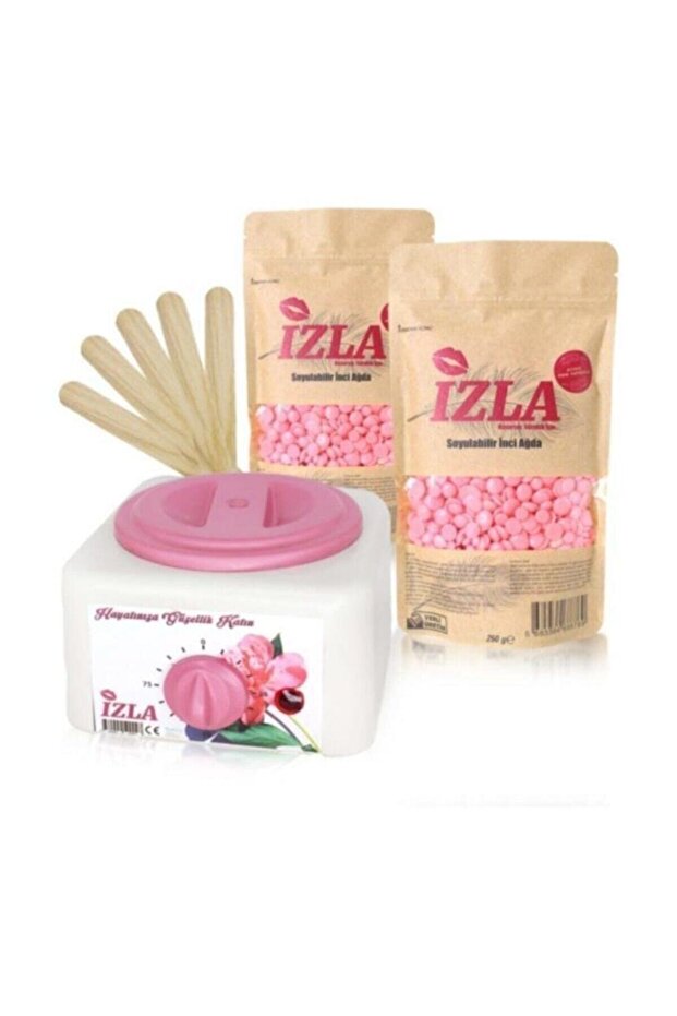 Sir Ağda Makinesi Pudralı Soyulabilen Boncuk Ağda 2 Adet 250 gr ve Spatula - 1