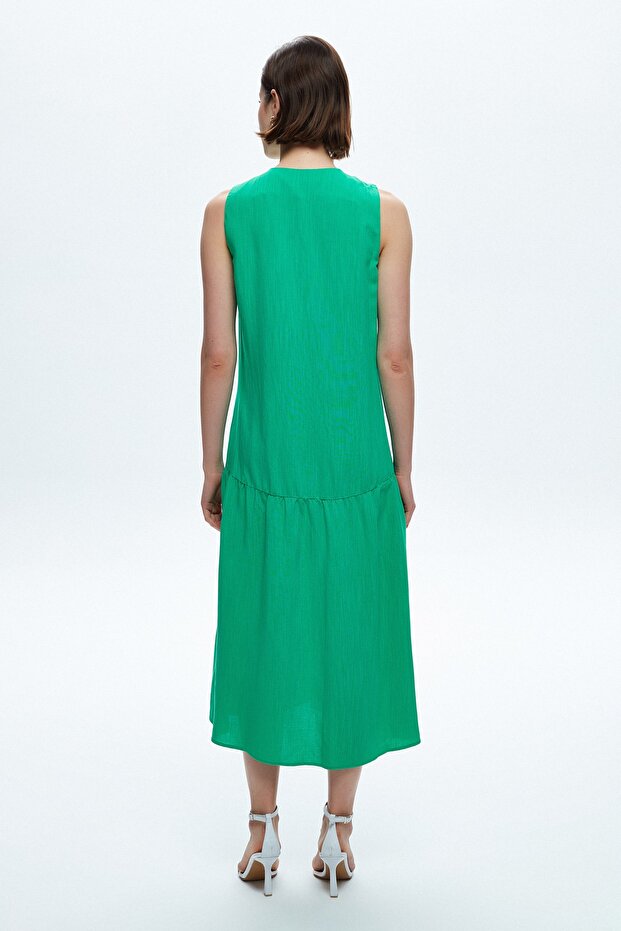 Kolsuz Gömlek Elbise - 4