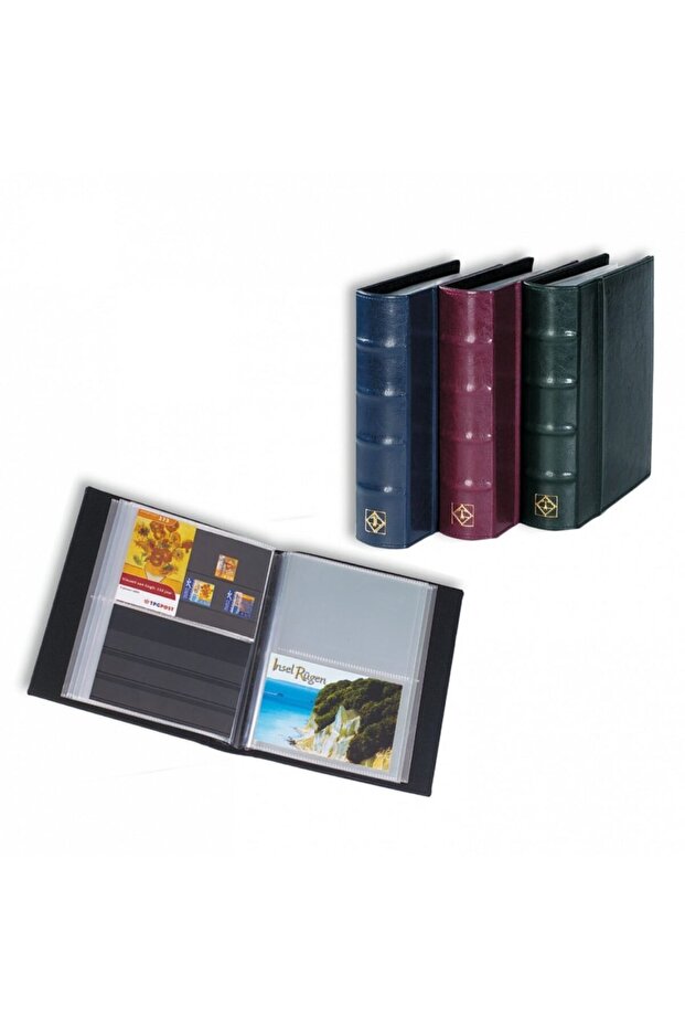 Postcard Album 200 Pieces Capacity Dark Green