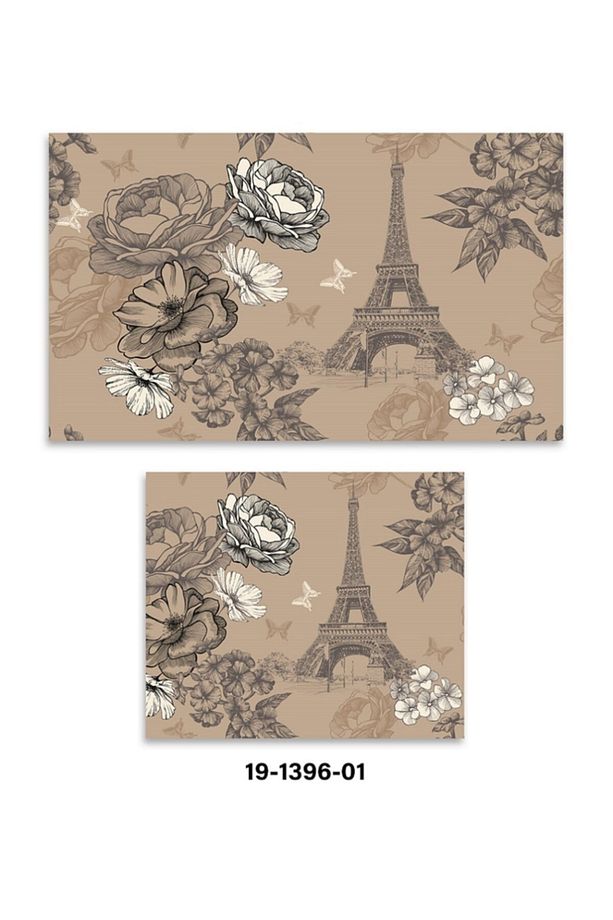 Soley Eiffel Djt. 2 Li Banyo Paspas Seti Klozet Takımı 1396 01 - 1