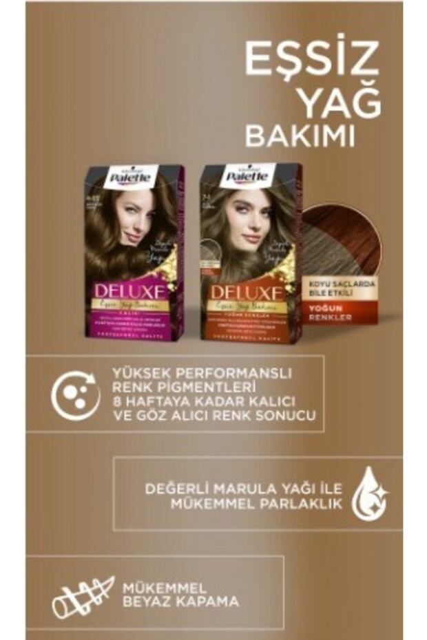 Kalıcı Yoğun Renkler 4-68 Koyu Kestane X 2 Adet Saç Boyası - 7