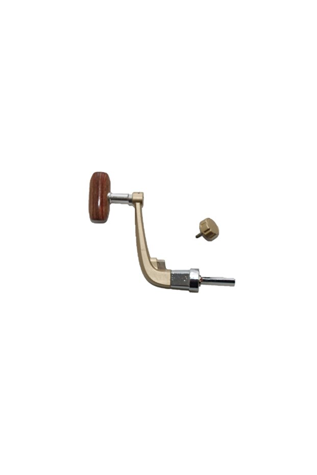 50' and 60' Machine Arm, Metal, Wooden Handle