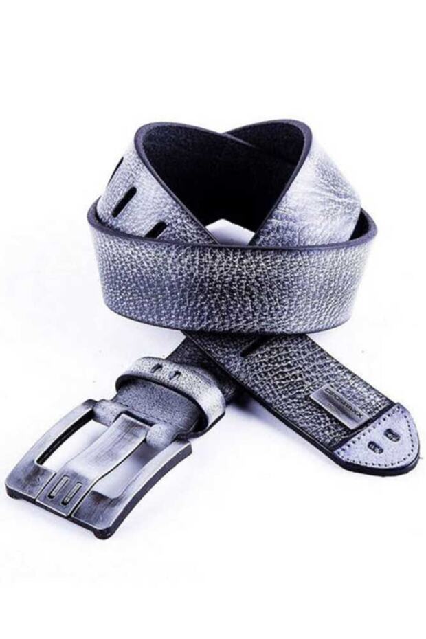 Cg106 Shiny Black Leather Sports Stylish Men's Belt