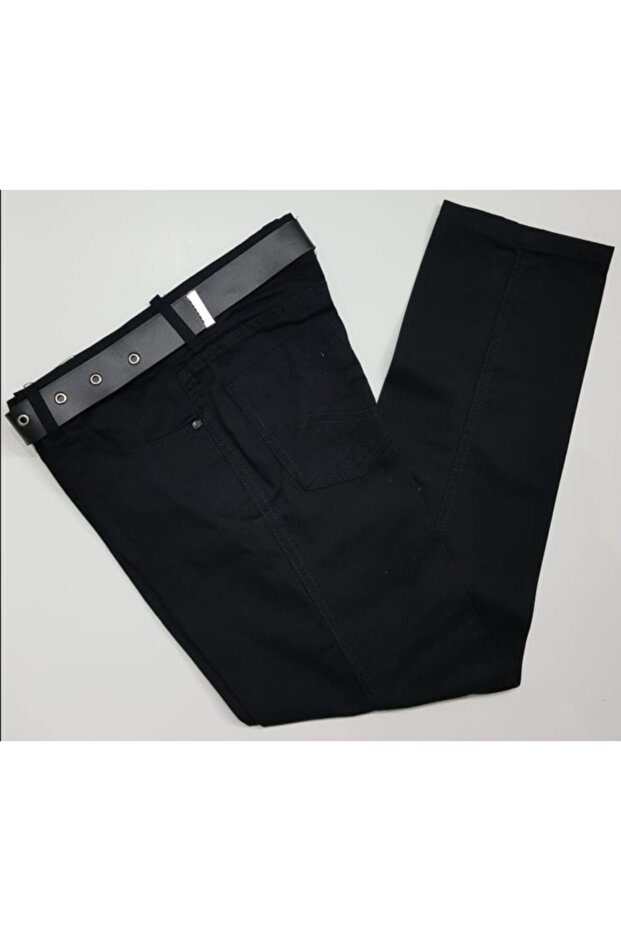 Boy's Black Linen Trousers