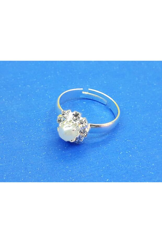 M. Sadik Pearl Bead Daisy Children's Ring