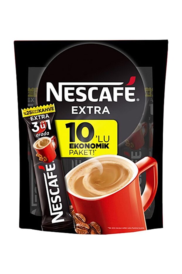 Nescafe 3'ü 1 Arada 10'lu Extra - 1