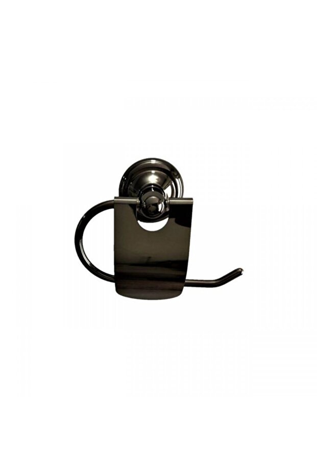 Chrome Black Covered Toilet Paper Holder