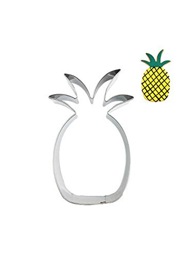 Cake Cookie And Pastry Mold Metal Pineapple Shaped 6x10 Cm