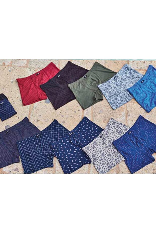 مجموعة بوكسرات منقوشة للرجال مكونة من 4 قطع - 1