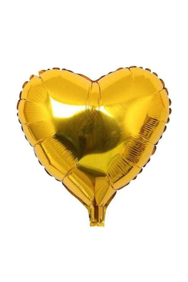 Heart Flying Foil Balloon Gold Gold (40 cm)