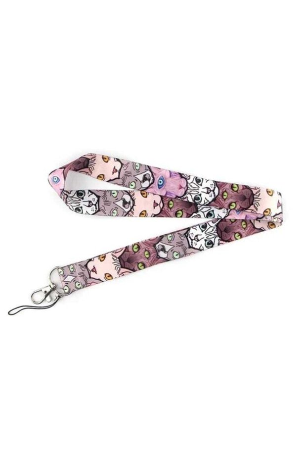 Cat Pattern Model:1 Neck Strap Rope Collar Card