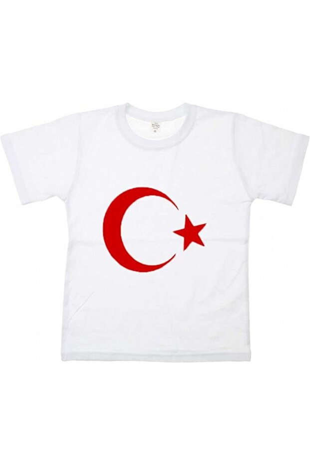White Turkish Flag Children's T-shirt