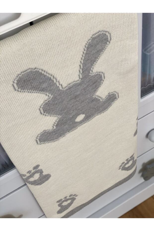Gray Rabbit Blanket - 1