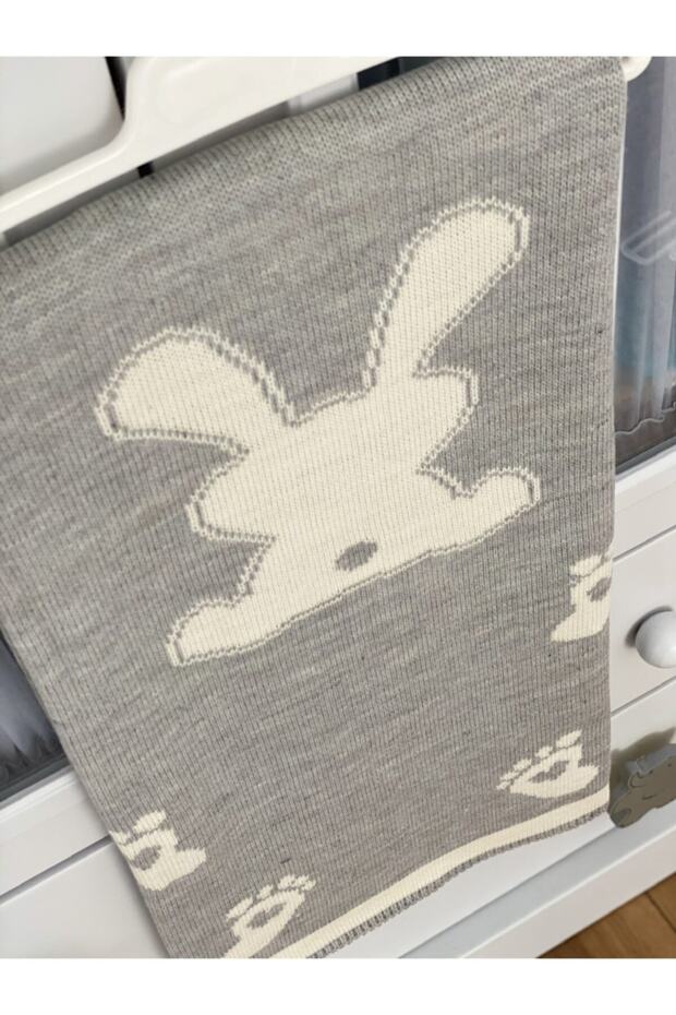 Gray Rabbit Blanket - 3