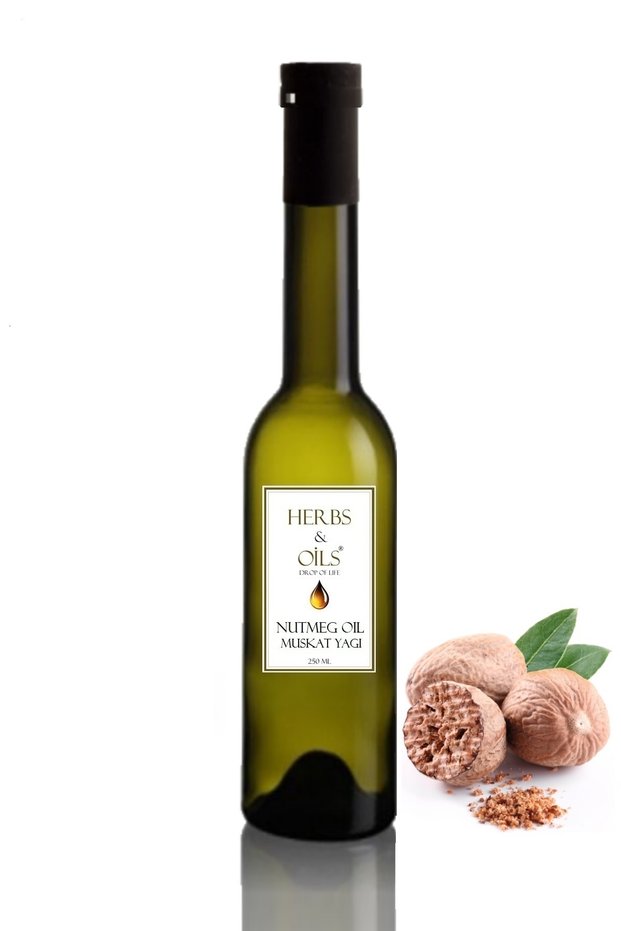 Coconut Nutmeg Oil Mis Cevizi Muskat Yağı 250 ml