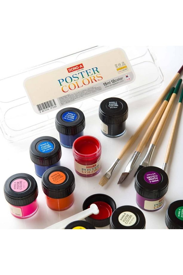 Guaj Boya Seti 12 Renk X 15ml. Poster Color - 1