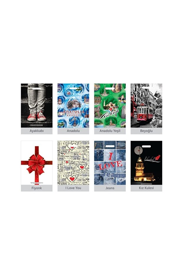 Renkli Takviyeli Poşet 26 X 38 Cm (no 2) 50 Adet - 1