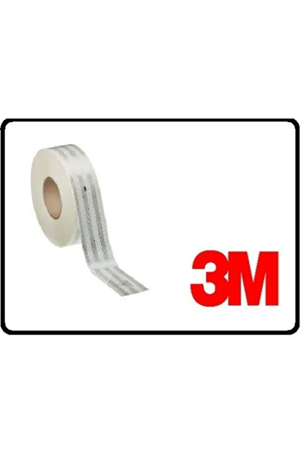 شريط فوسفور عاكس 5.5 سم - 50 متر أبيض معتمد من E1