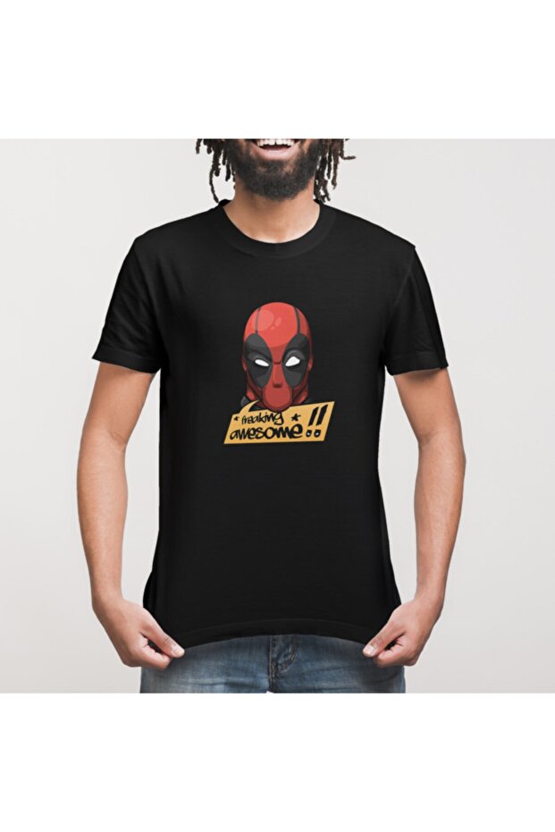 Deadpool: Freaking Awesome Erkek Tişört - 3
