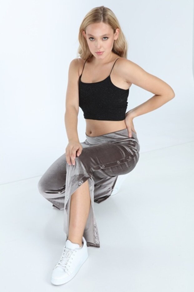 Vizon Çıtçıtlı Kadife Alt - 7