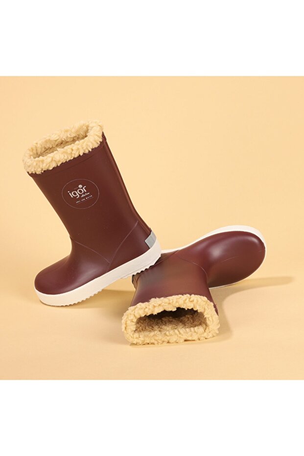 Çocuk Bordo Splash Nautico Su Geçirmez Yağmur Kar Çizmesi W10207 - 4