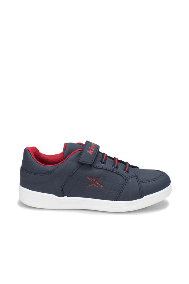LENKO PU Navy Blue Red Boy Sneakers100264448