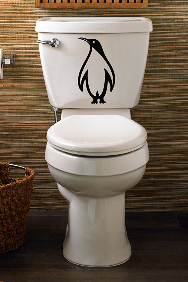 Penguin Toilet Seat and Bathroom Sticker