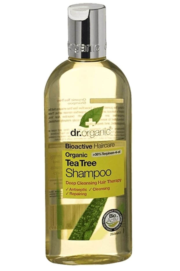 Organic Tea Tree Hair Shampoo 265 ml 5060176671089