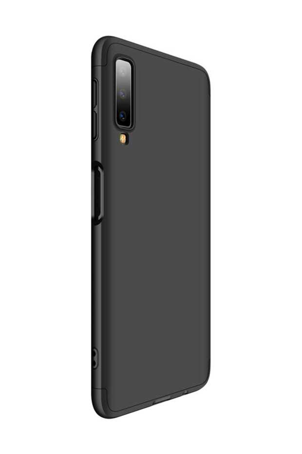 Samsung Galaxy A7 2018 Kılıf Double Dip 360 Protective Siyah - 2
