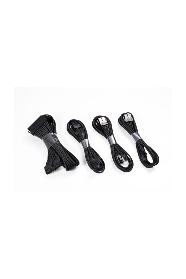 Gaming Oyuncu Bilgisayar Extension Kablo Kiti_24p/8p/8v/8v, 500mm Length - Siyah - 1