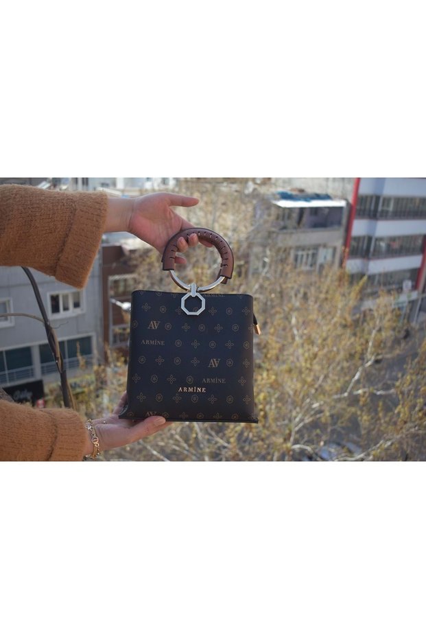 260 Printed Women's Hand Shoulder Bag - Black - One Size