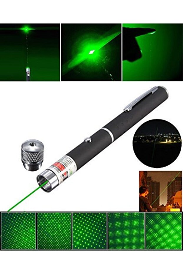 Yeşil Lazer Pointer 200mw Sunum Lazeri Işaret Lazeri Kedi Lazeri - 3