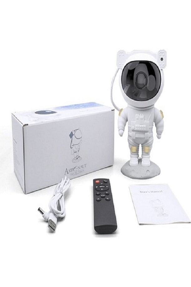 Astronot Tasarımlı Kumandalı Projector Projeksiyon Gece Lambası - 2
