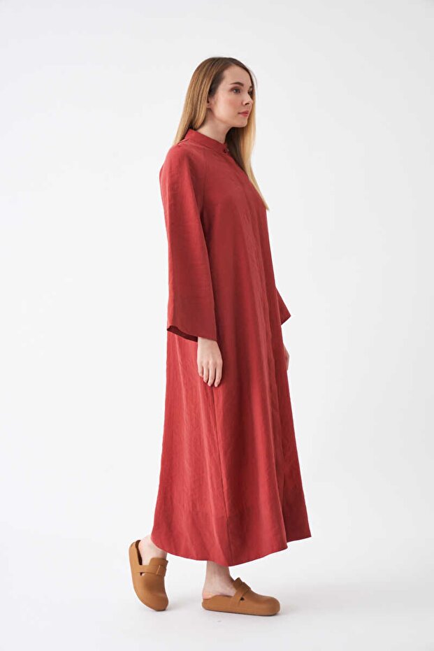 Ferace Model Elbise Gül Kurusu - 4