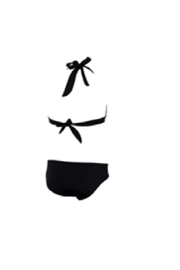 طقم بيكيني بناتي منقوش - 2