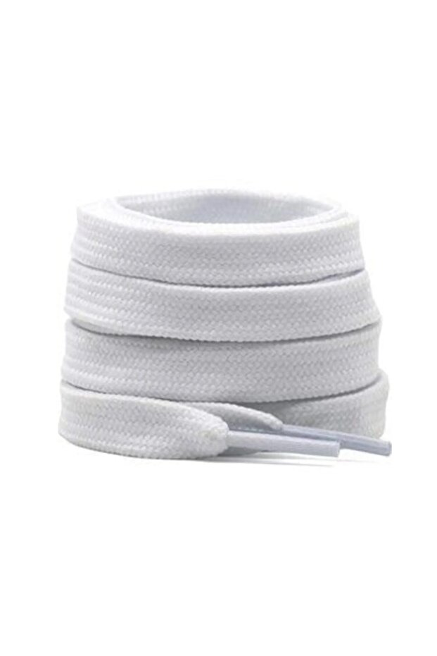 Shoelaces White Flat Sports Shoelaces 1 Pair