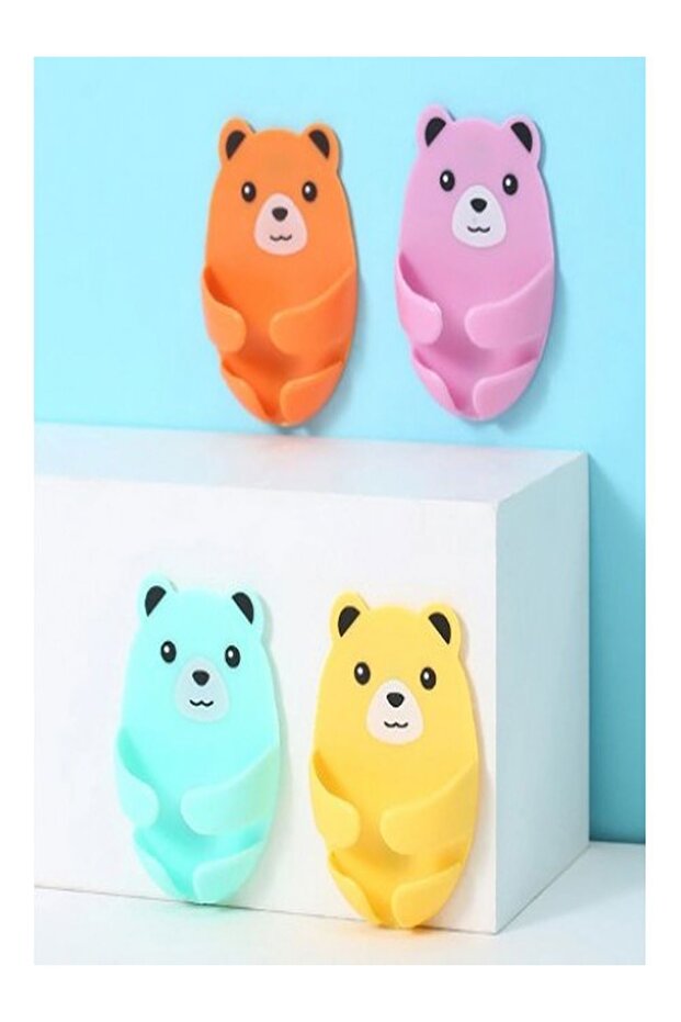 حامل قابس متعدد الأغراض بنمط تيدي بير مكون من 4 قطع - 2