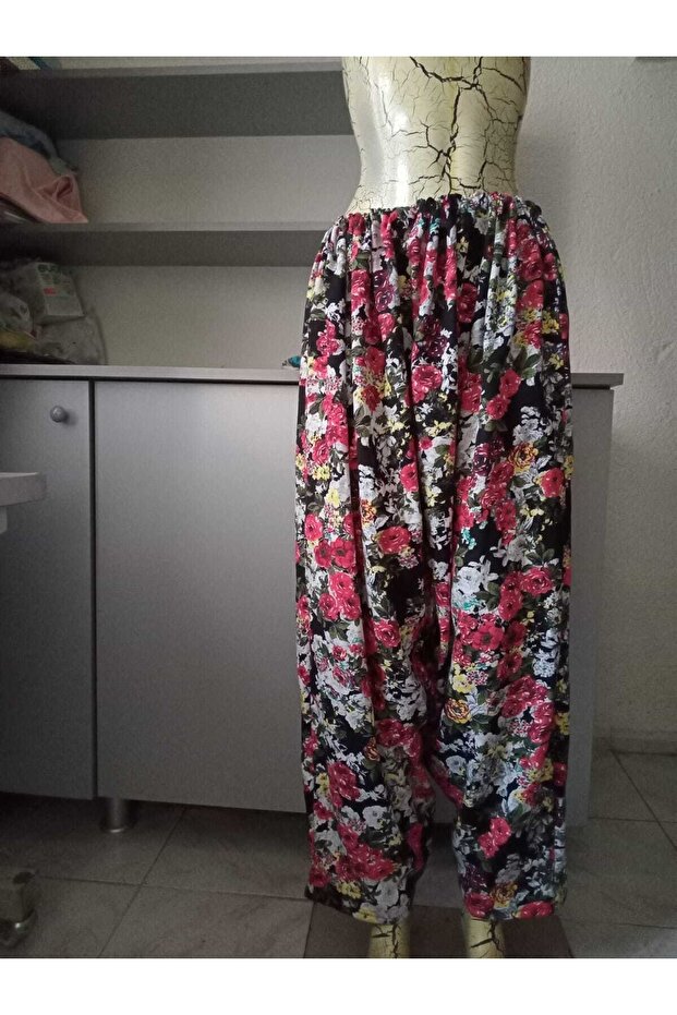 Çiçek Desen Şalvar - 1