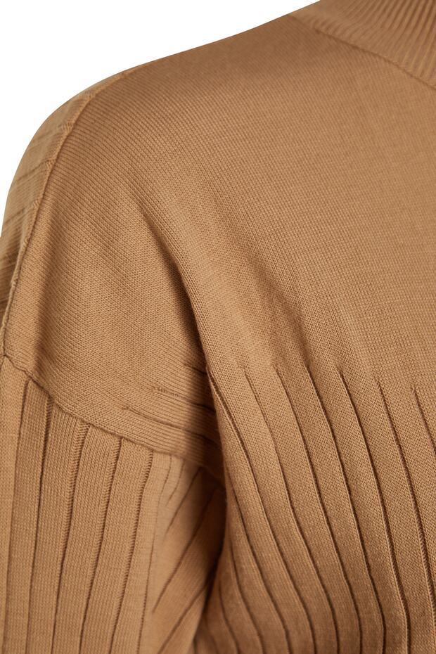 Pletené šaty s velbloudím límcem TCTAW24EB00015 - 7