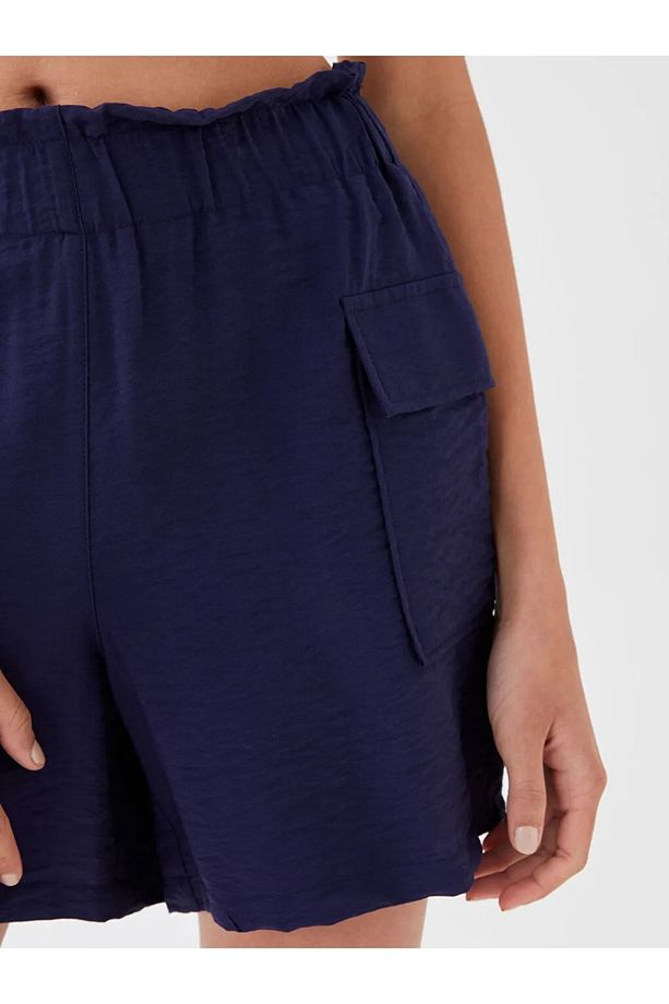 Lcw Casual Beli Lastikli Standart Fit Kadın Şort - 3