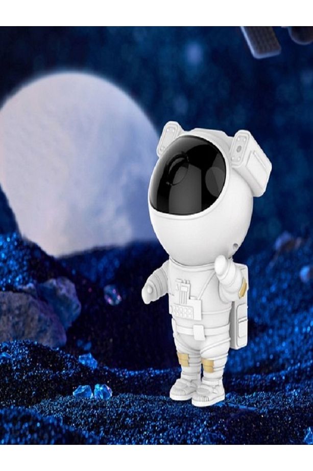 Astronot Tasarımlı Kumandalı Projector Projeksiyon Gece Lambası - 3