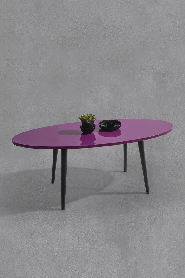 Elips – Ahşap Konik Ayak-fuşya - 1