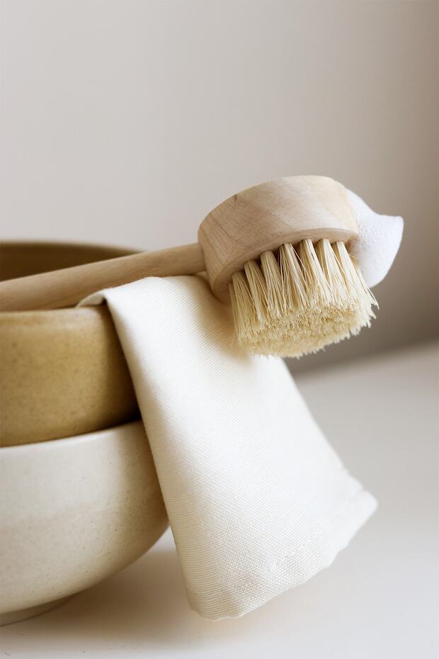 فرشاة أطباق خشبية متعددة الأغراض - 3