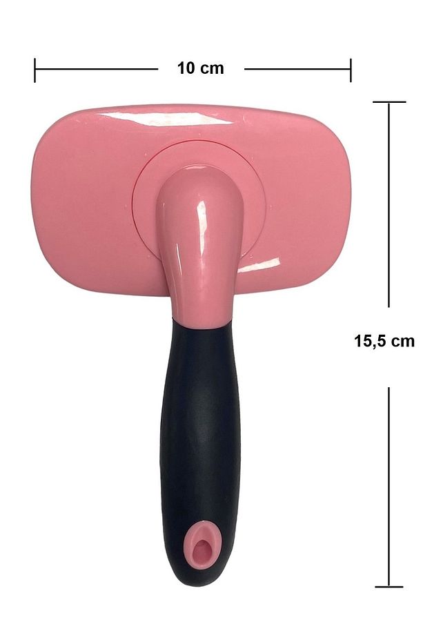 Lom1432 Yumuşak Silikon Dişli Kedi Köpek Evcil Hayvan Şampuan Yıkama Fırçası (pembe) - 3