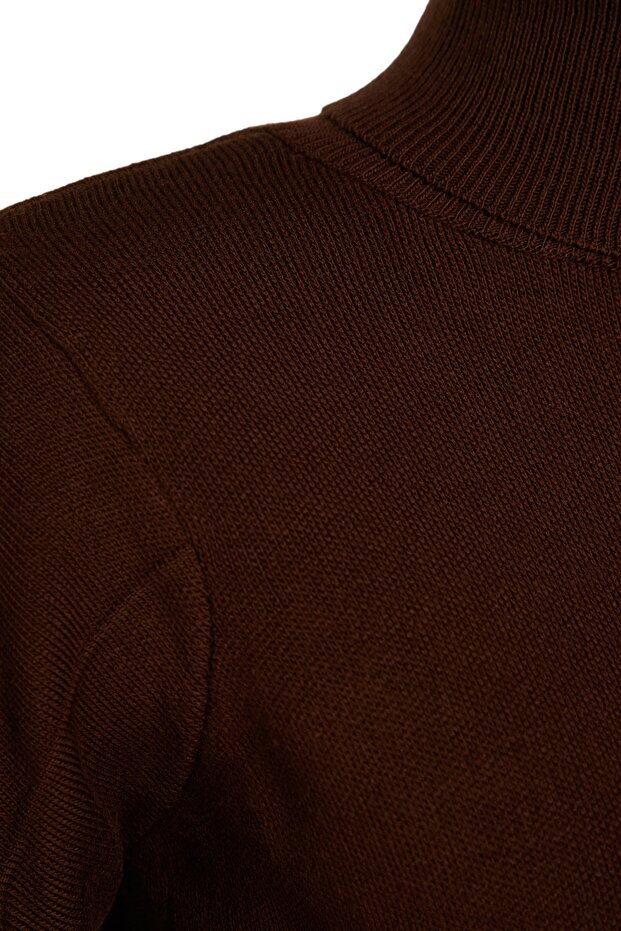 Brauner Basic Rollkragenpullover TWOAW21KZ0485 - 7