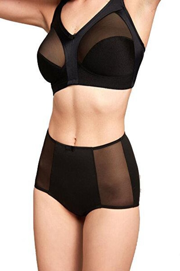 High Waist Black Panties